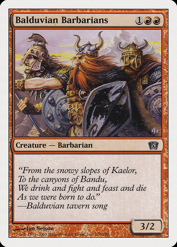 Balduvian Barbarians [Eighth Edition] | Kessel Run Games Inc. 