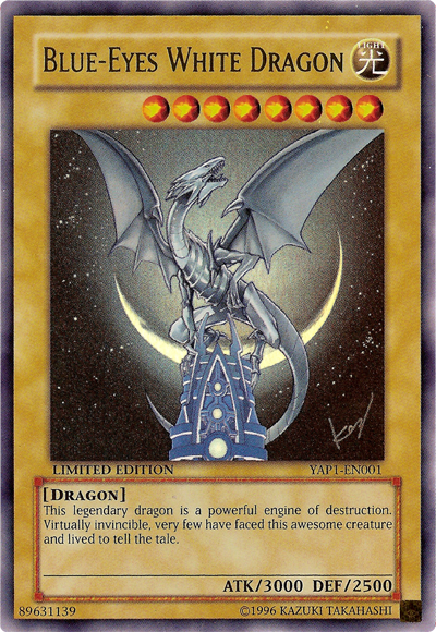 Blue-Eyes White Dragon [YAP1-EN001] Ultra Rare | Kessel Run Games Inc. 