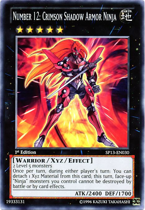 Number 12: Crimson Shadow Armor Ninja [SP13-EN030] Common | Kessel Run Games Inc. 