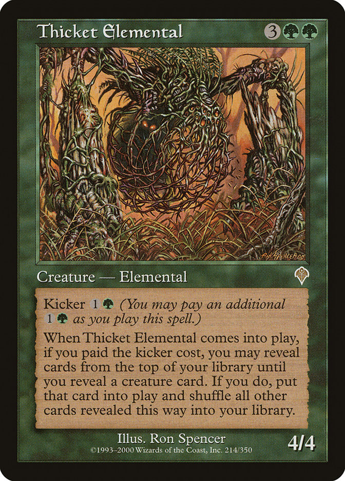 Thicket Elemental [Invasion] | Kessel Run Games Inc. 