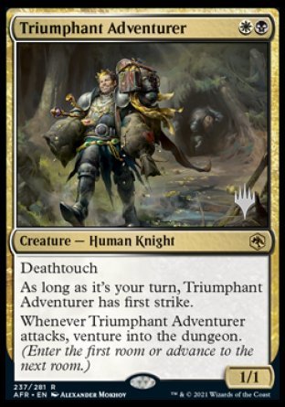 Triumphant Adventurer (Promo Pack) [Dungeons & Dragons: Adventures in the Forgotten Realms Promos] | Kessel Run Games Inc. 