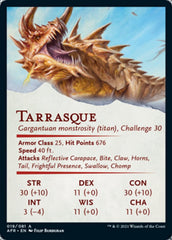 Tarrasque Art Card [Dungeons & Dragons: Adventures in the Forgotten Realms Art Series] | Kessel Run Games Inc. 