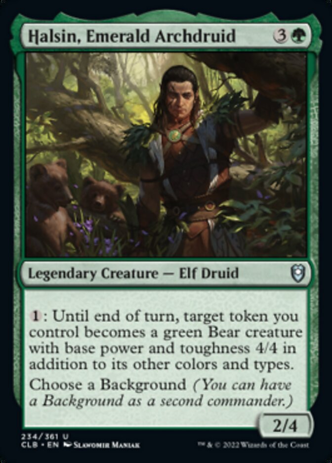 Halsin, Emerald Archdruid [Commander Legends: Battle for Baldur's Gate] | Kessel Run Games Inc. 