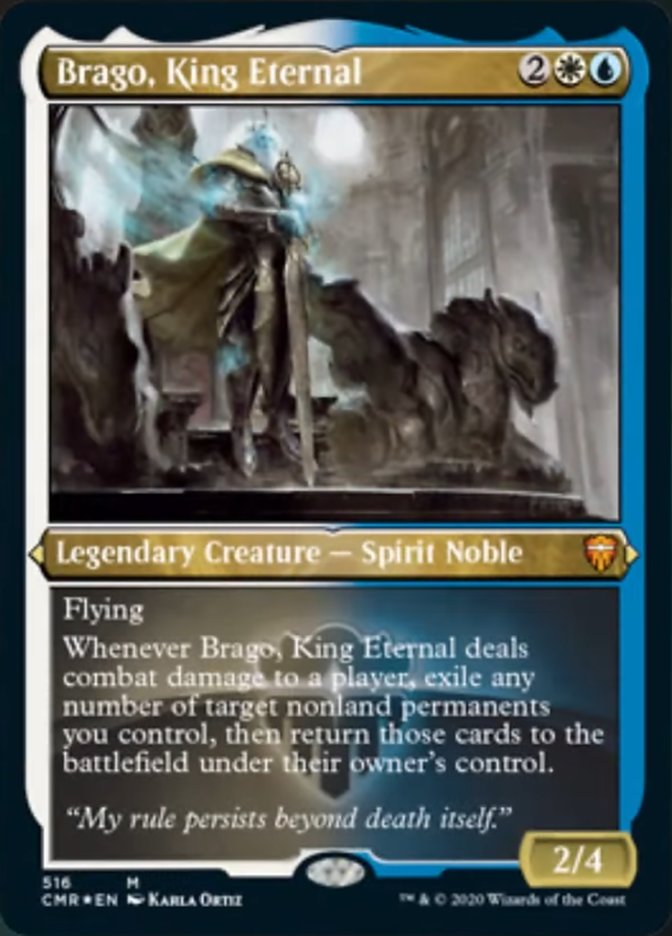 Brago, King Eternal (Etched) [Commander Legends] | Kessel Run Games Inc. 