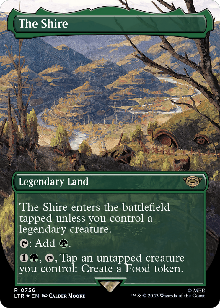 The Shire (Borderless) (Surge Foil) [The Lord of the Rings: Tales of Middle-Earth] | Kessel Run Games Inc. 