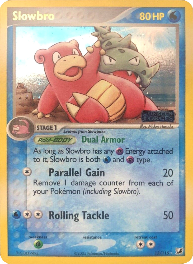 Slowbro (13/115) (Stamped) [EX: Unseen Forces] | Kessel Run Games Inc. 