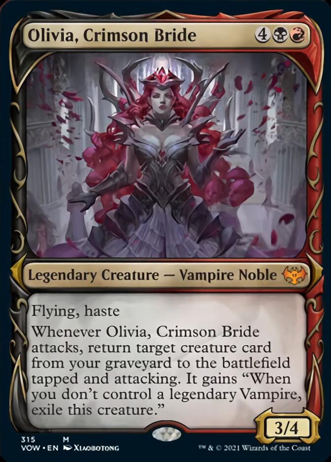 Olivia, Crimson Bride (Showcase Fang Frame) [Innistrad: Crimson Vow] | Kessel Run Games Inc. 