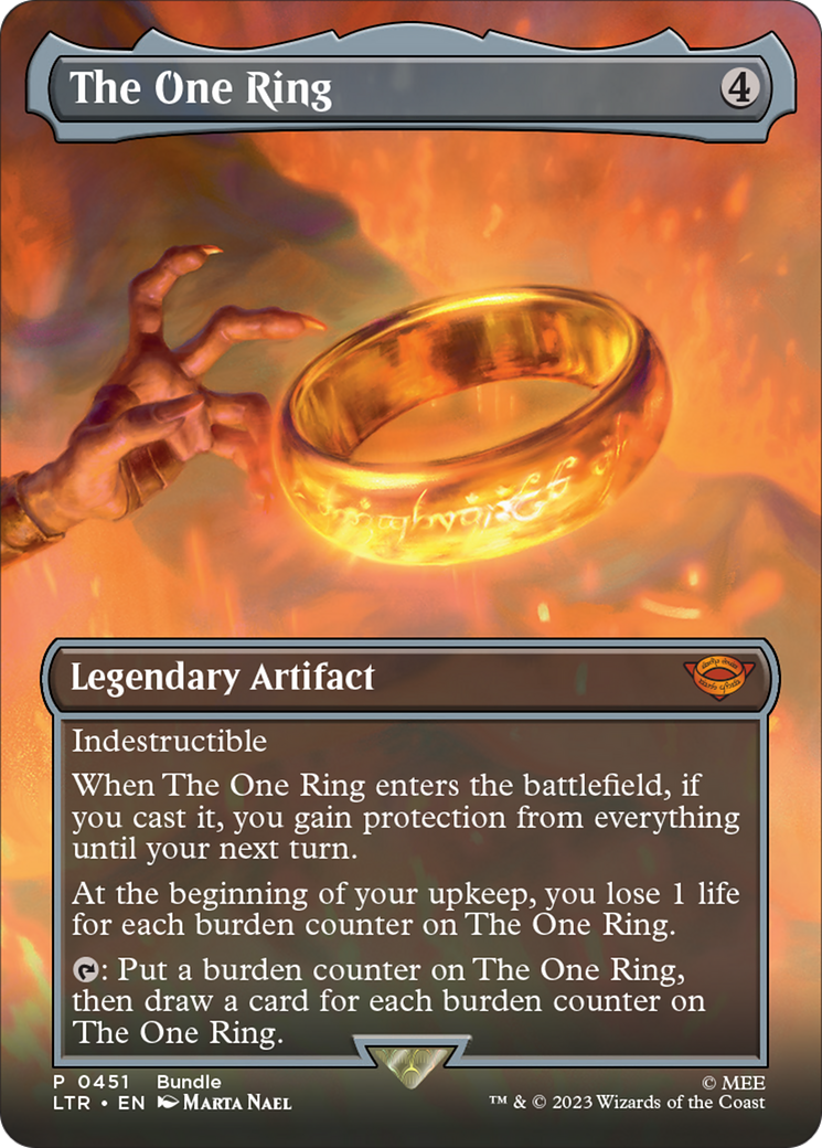 The One Ring (Borderless Alternate Art) [The Lord of the Rings: Tales of Middle-Earth] | Kessel Run Games Inc. 