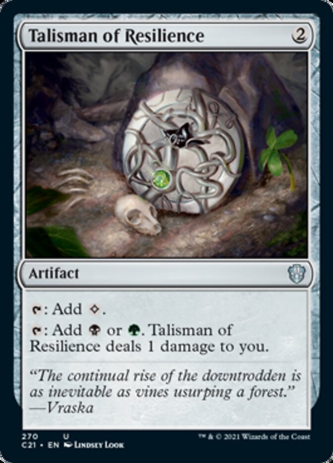 Talisman of Resilience [Commander 2021] | Kessel Run Games Inc. 