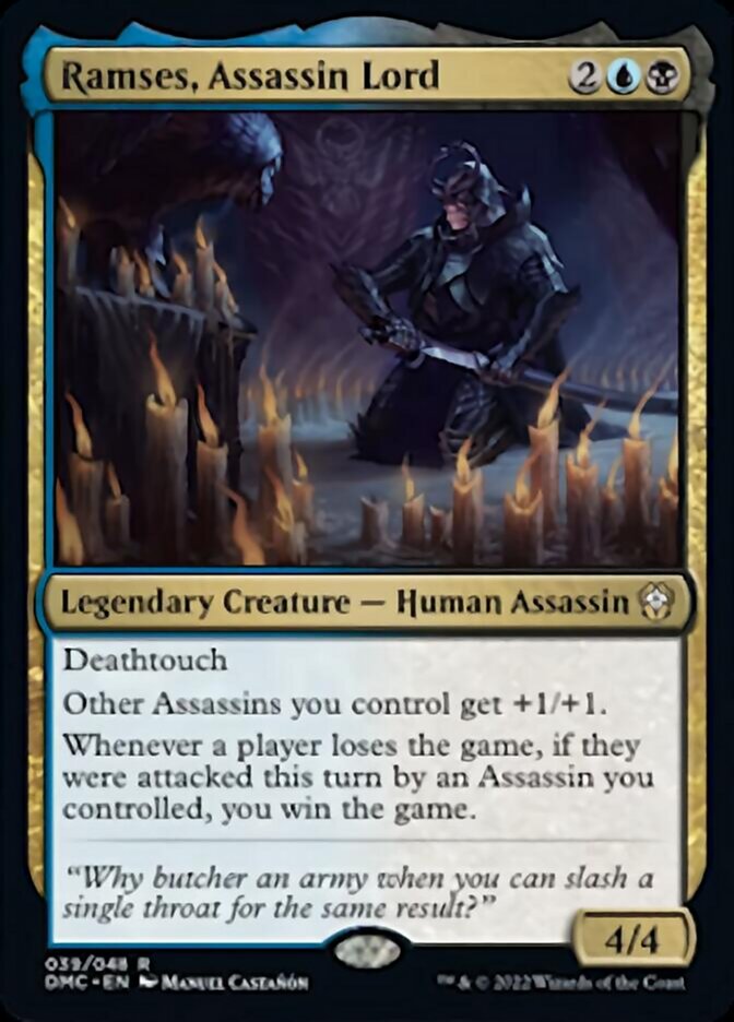 Ramses, Assassin Lord [Dominaria United Commander] | Kessel Run Games Inc. 