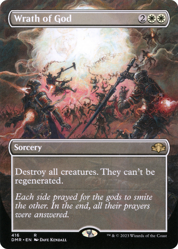 Wrath of God (Borderless Alternate Art) [Dominaria Remastered] | Kessel Run Games Inc. 