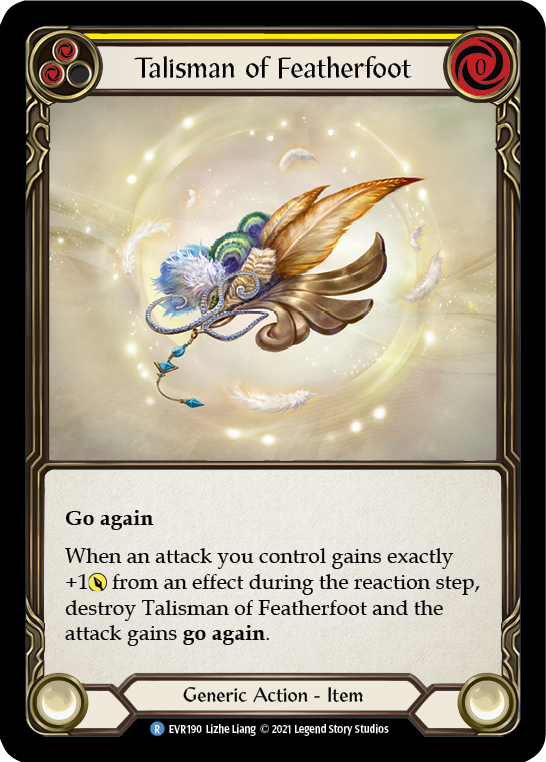 Talisman of Featherfoot [EVR190] (Everfest)  1st Edition Cold Foil | Kessel Run Games Inc. 