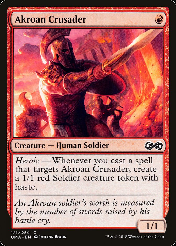 Akroan Crusader [Ultimate Masters] | Kessel Run Games Inc. 