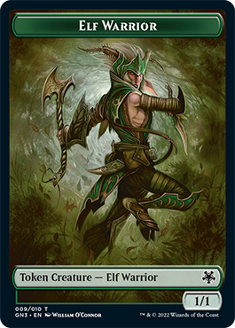 Dragon // Elf Warrior Double-Sided Token [Game Night: Free-for-All Tokens] | Kessel Run Games Inc. 