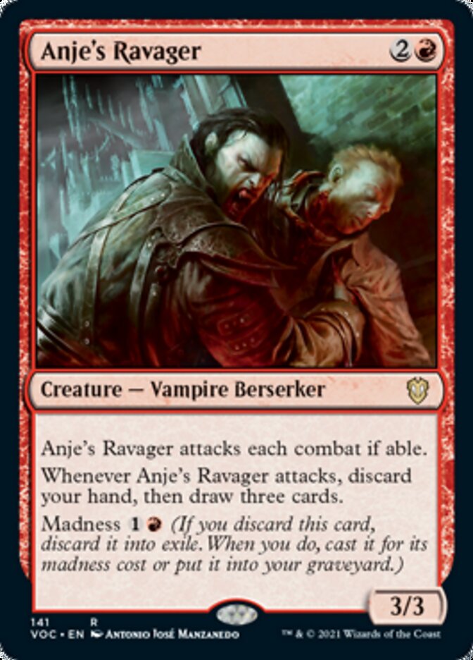 Anje's Ravager [Innistrad: Crimson Vow Commander] | Kessel Run Games Inc. 