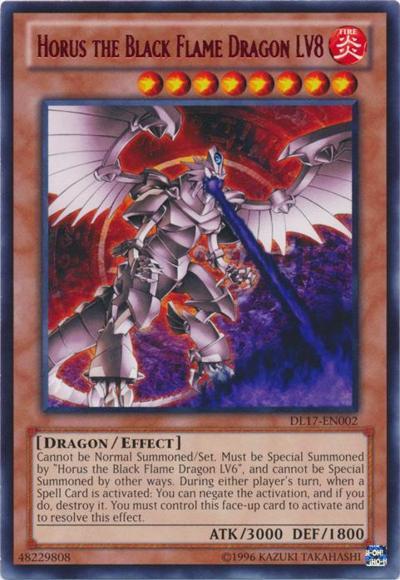 Horus the Black Flame Dragon LV8 (Red) [DL17-EN002] Rare | Kessel Run Games Inc. 