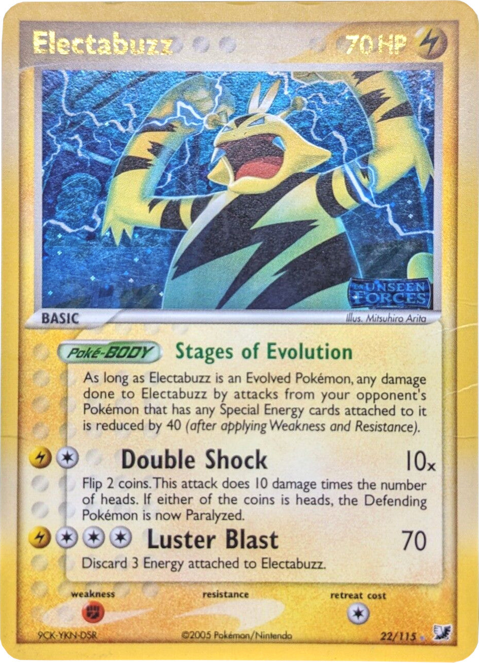 Electabuzz (22/115) (Stamped) [EX: Unseen Forces] | Kessel Run Games Inc. 