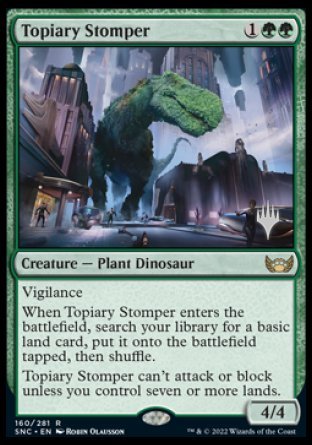 Topiary Stomper (Promo Pack) [Streets of New Capenna Promos] | Kessel Run Games Inc. 