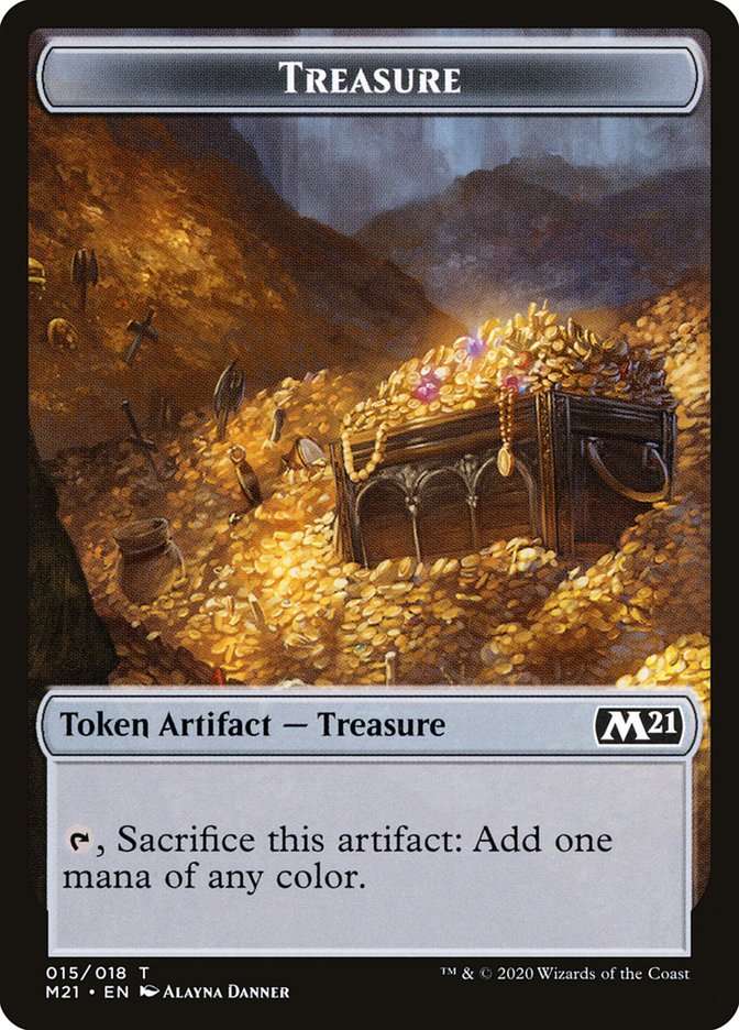 Treasure Token [Core Set 2021 Tokens] | Kessel Run Games Inc. 