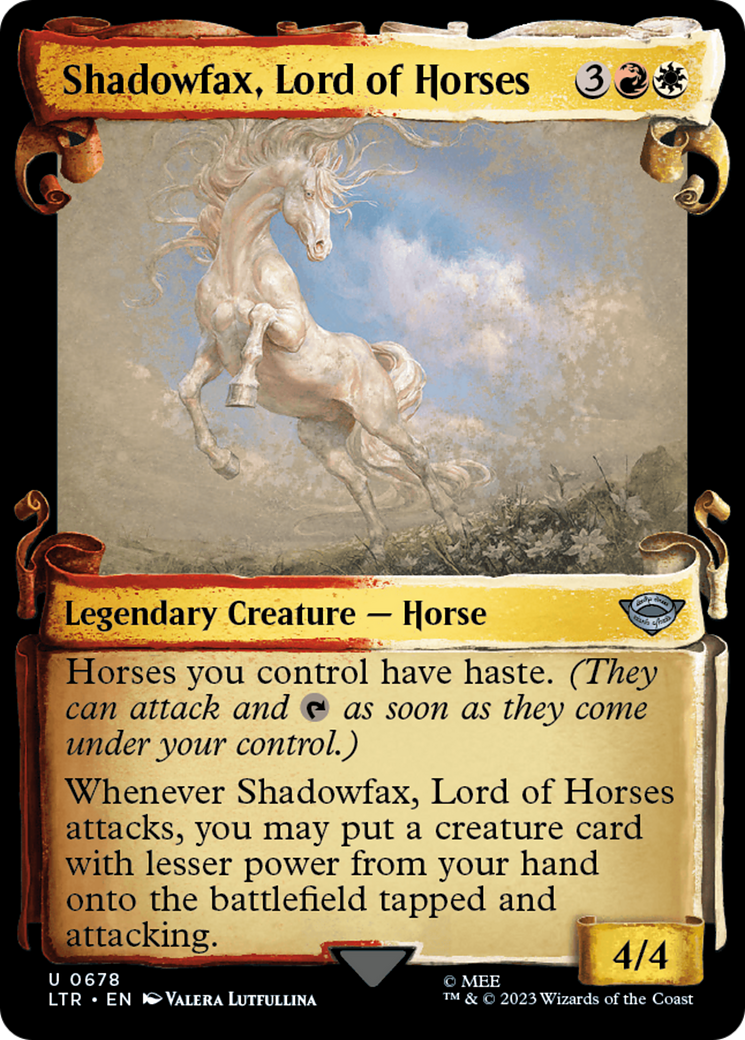 Shadowfax, Lord of Horses [The Lord of the Rings: Tales of Middle-Earth Showcase Scrolls] | Kessel Run Games Inc. 