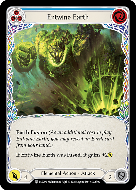 Entwine Earth (Blue) [ELE096] (Tales of Aria)  1st Edition Normal | Kessel Run Games Inc. 