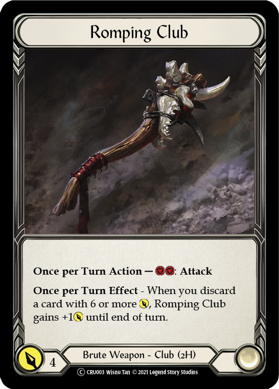 Romping Club [U-CRU003] (Crucible of War Unlimited)  Unlimited Rainbow Foil | Kessel Run Games Inc. 