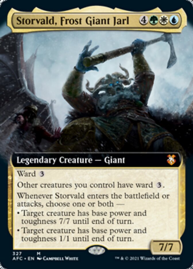 Storvald, Frost Giant Jarl (Extended Art) [Dungeons & Dragons: Adventures in the Forgotten Realms Commander] | Kessel Run Games Inc. 