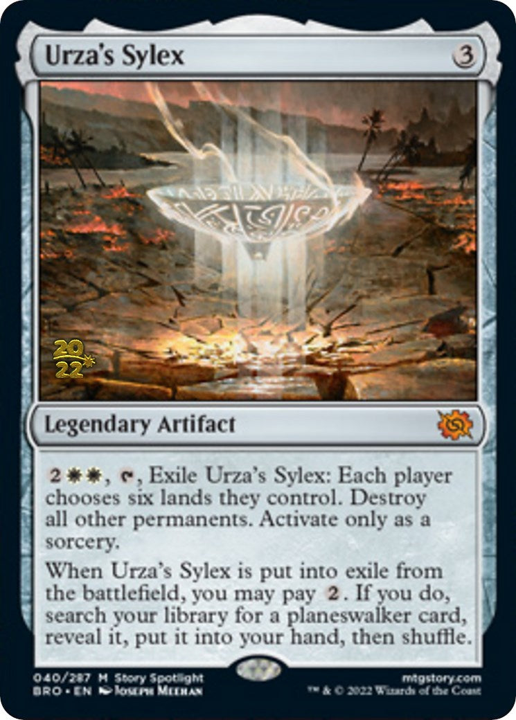 Urza's Sylex [The Brothers' War Prerelease Promos] | Kessel Run Games Inc. 