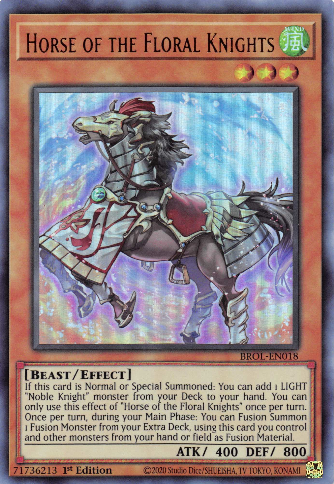 Horse of the Floral Knights [BROL-EN018] Ultra Rare | Kessel Run Games Inc. 