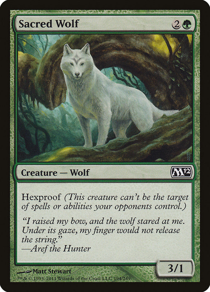 Sacred Wolf [Magic 2012] | Kessel Run Games Inc. 