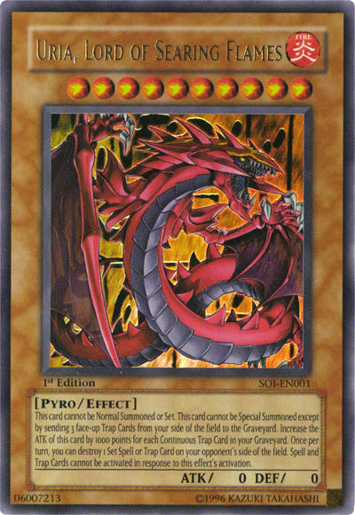 Uria, Lord of Searing Flames [SOI-EN001] Ultra Rare | Kessel Run Games Inc. 