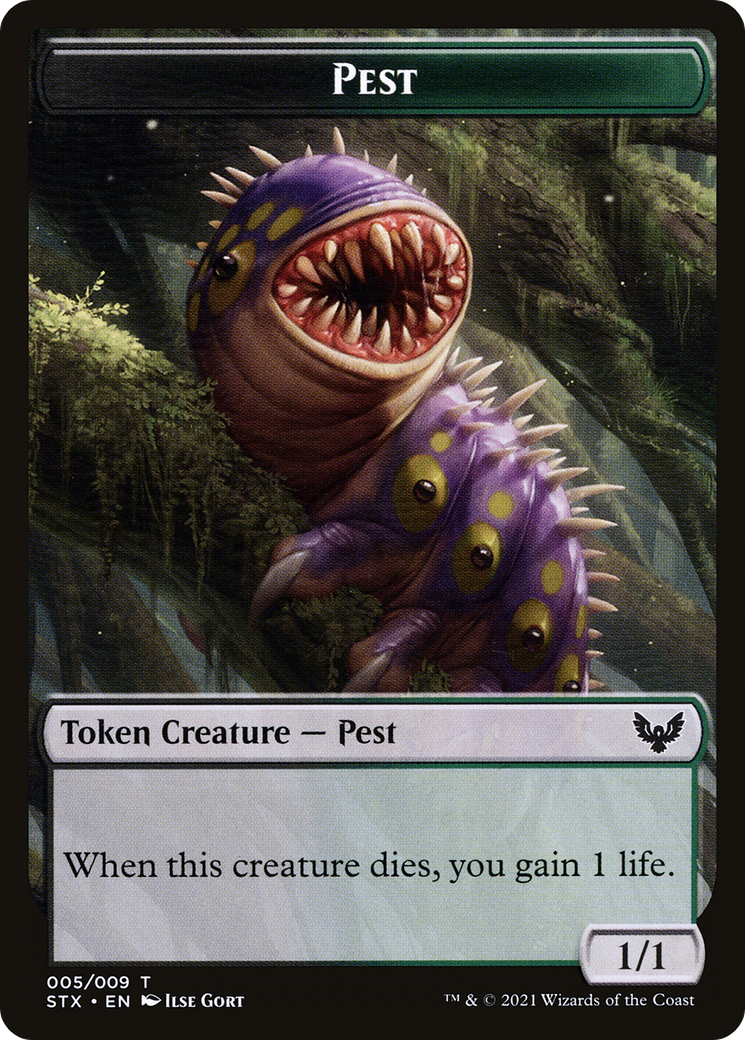 Pest // Lukka, Wayward Bonder Emblem Double-Sided Token [Secret Lair: From Cute to Brute Tokens] | Kessel Run Games Inc. 