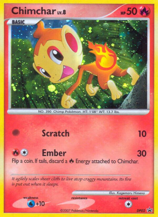 Chimchar (DP02) [Diamond & Pearl: Black Star Promos] | Kessel Run Games Inc. 