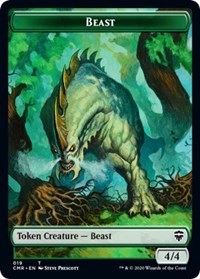 Beast (019) // Elephant Double-sided Token [Commander Legends Tokens] | Kessel Run Games Inc. 