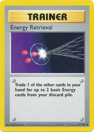 Energy Retrieval (81/102) [Base Set Shadowless Unlimited] | Kessel Run Games Inc. 