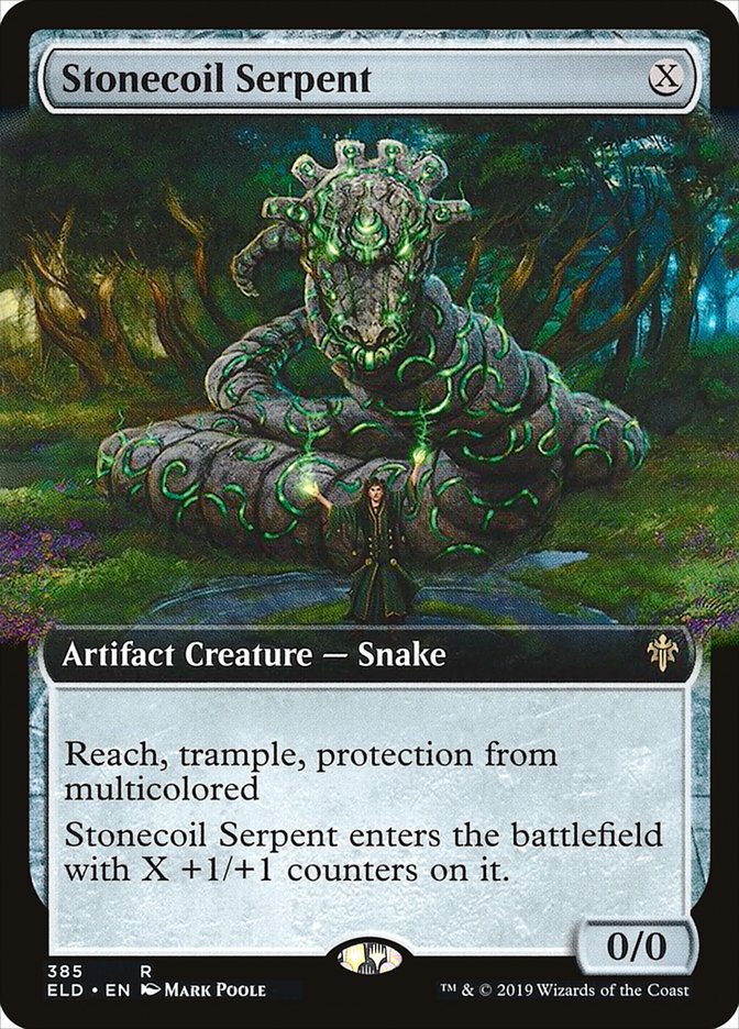 Stonecoil Serpent (Extended Art) [Throne of Eldraine] | Kessel Run Games Inc. 