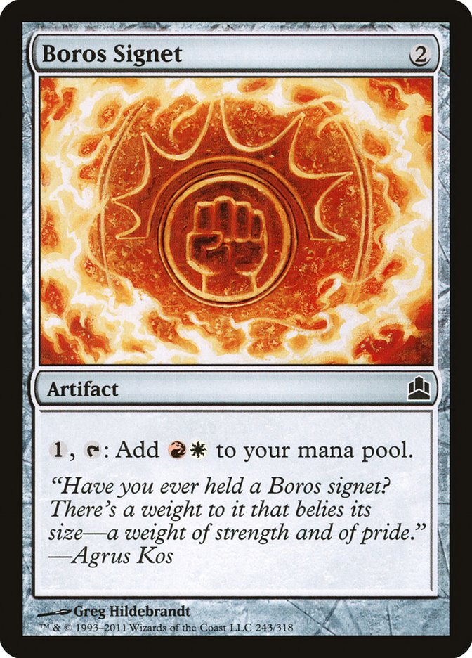 Boros Signet [Commander 2011] | Kessel Run Games Inc. 