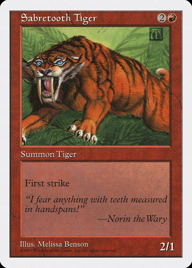Sabretooth Tiger [Fifth Edition] | Kessel Run Games Inc. 