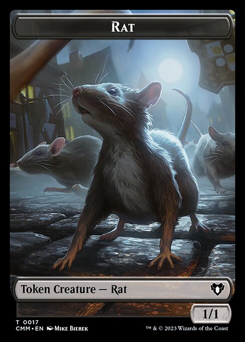 City's Blessing // Rat Double-Sided Token [Commander Masters Tokens] | Kessel Run Games Inc. 