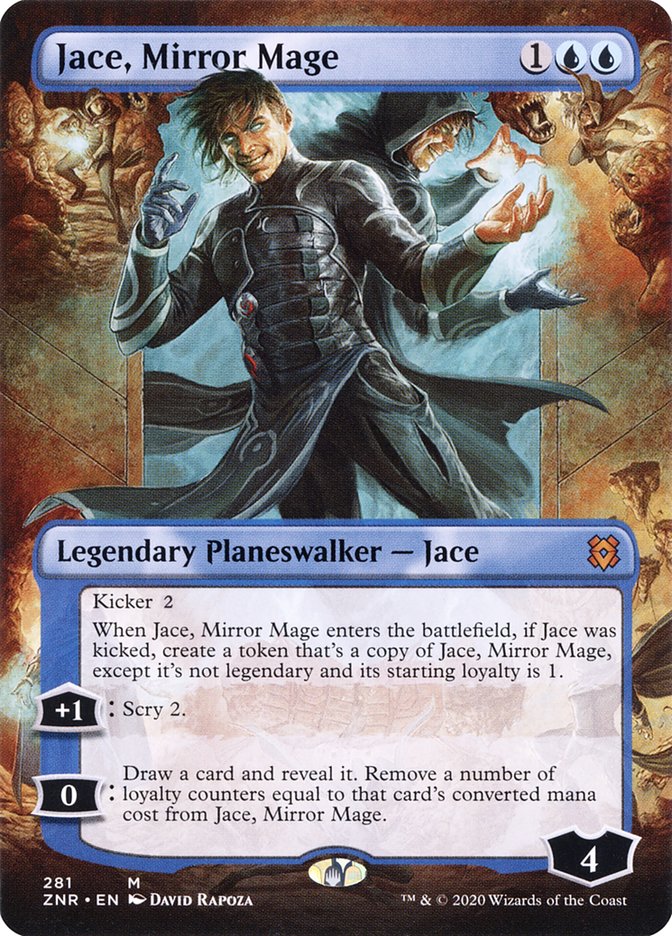 Jace, Mirror Mage (Borderless) [Zendikar Rising] | Kessel Run Games Inc. 