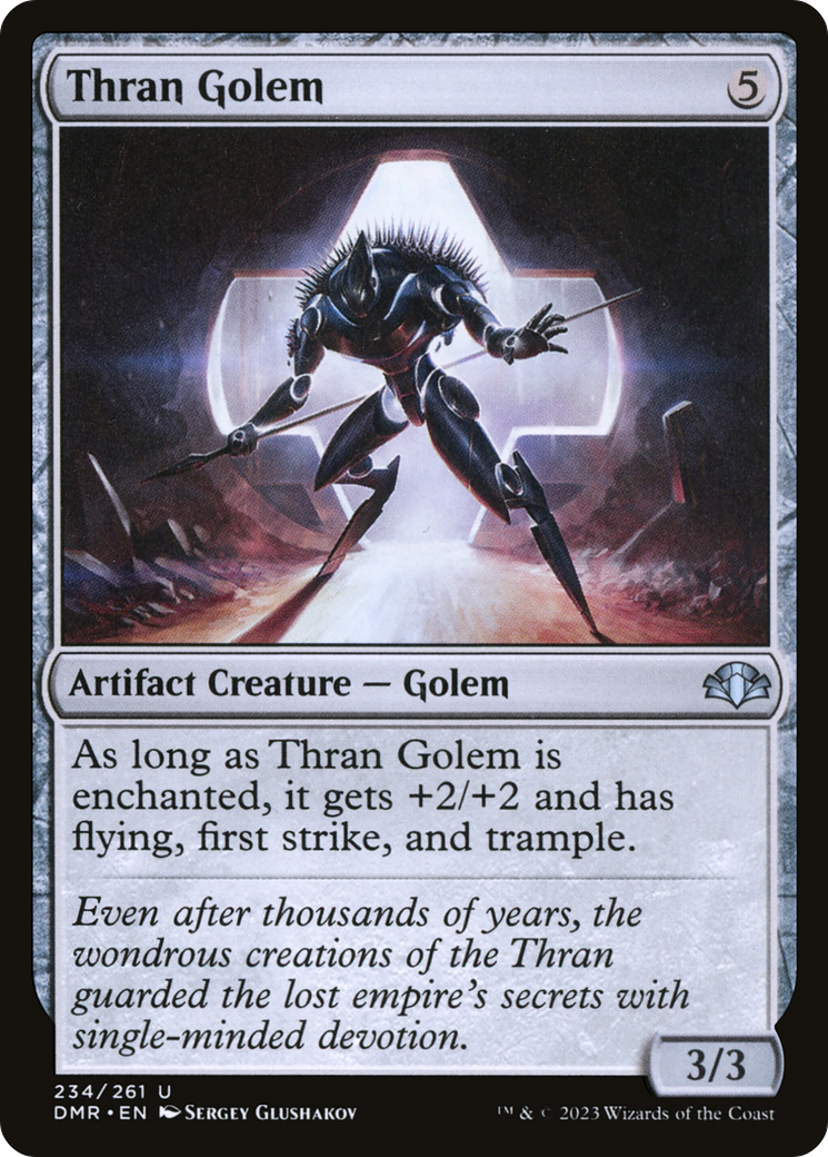 Thran Golem [Dominaria Remastered] | Kessel Run Games Inc. 