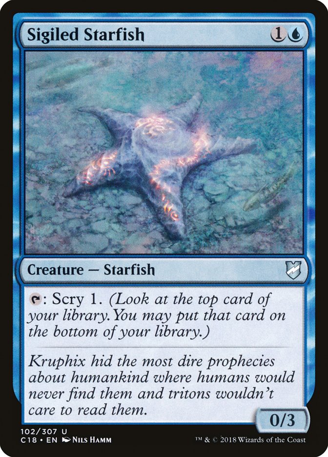 Sigiled Starfish [Commander 2018] | Kessel Run Games Inc. 