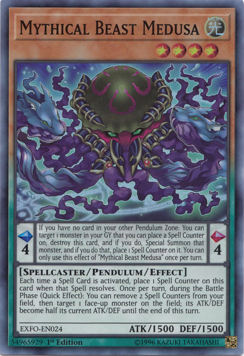 Mythical Beast Medusa [EXFO-EN024] Super Rare | Kessel Run Games Inc. 