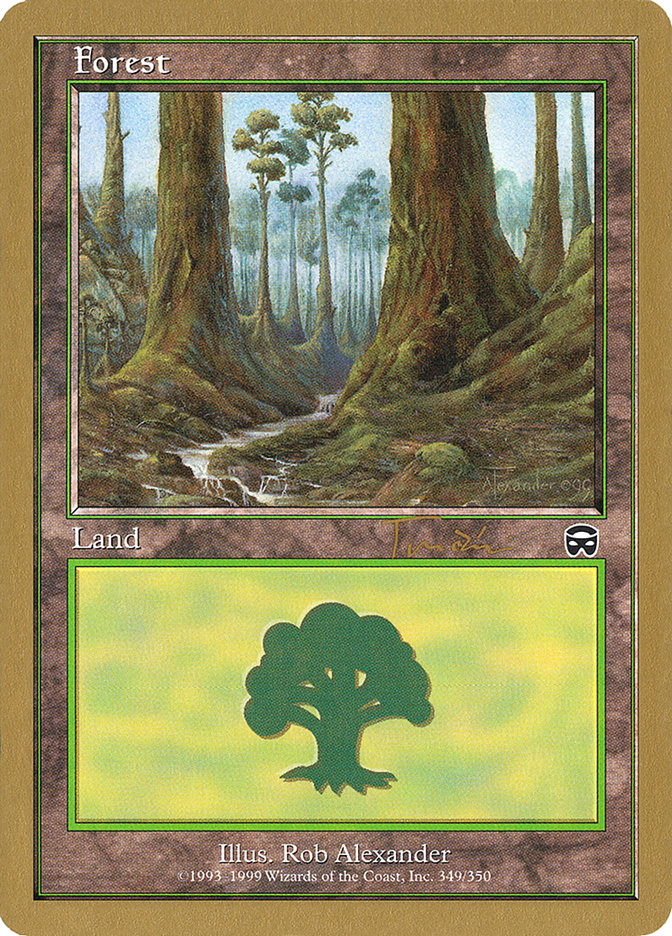 Forest (jt349) (Jan Tomcani) [World Championship Decks 2001] | Kessel Run Games Inc. 