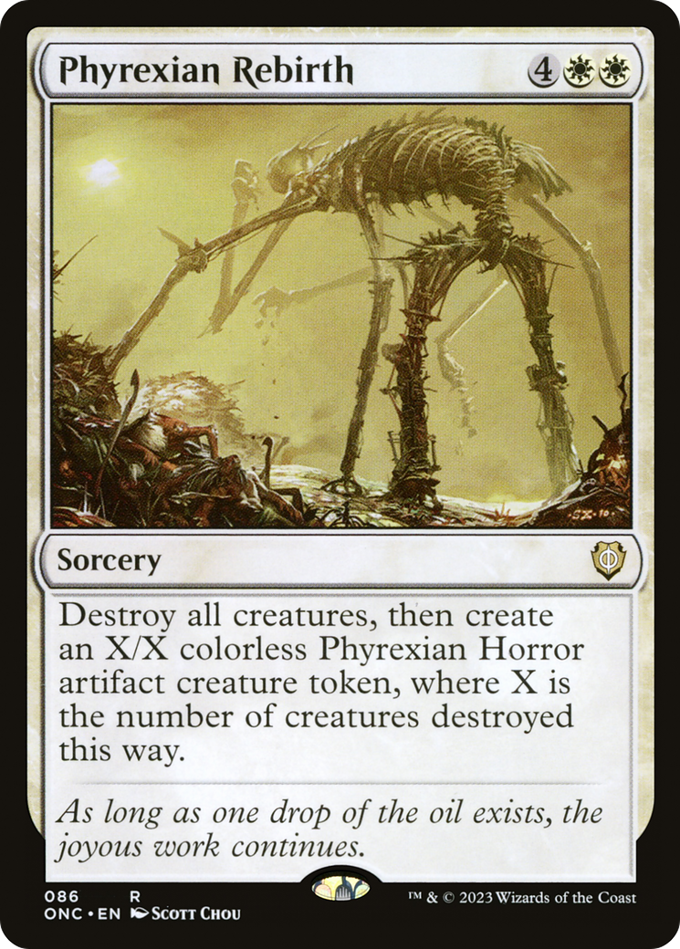 Phyrexian Rebirth [Phyrexia: All Will Be One Commander] | Kessel Run Games Inc. 