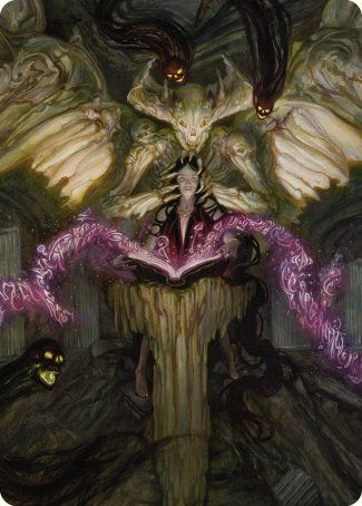 Demonic Tutor Art Card [Commander Masters Art Series] | Kessel Run Games Inc. 