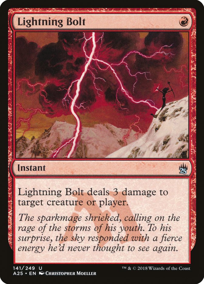 Lightning Bolt [Masters 25] | Kessel Run Games Inc. 