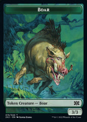 Boar // Spirit (008) Double-Sided Token [Double Masters 2022 Tokens] | Kessel Run Games Inc. 