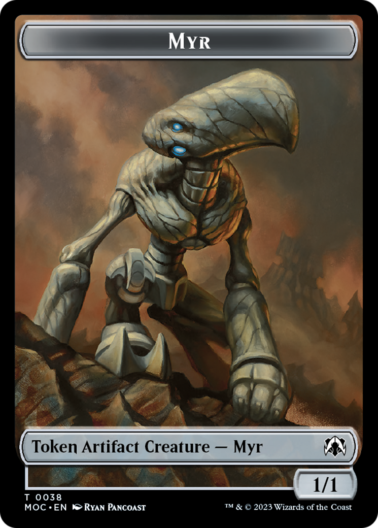 Phyrexian Germ // Myr Double-Sided Token [March of the Machine Commander Tokens] | Kessel Run Games Inc. 