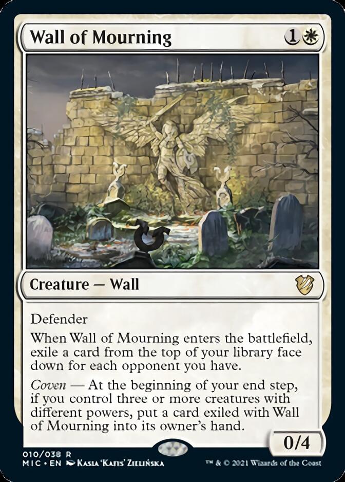 Wall of Mourning [Innistrad: Midnight Hunt Commander] | Kessel Run Games Inc. 